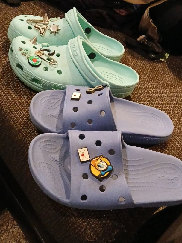 Crocs Clogs and Slides - Mint Green & Light Blue 7 - photo 2