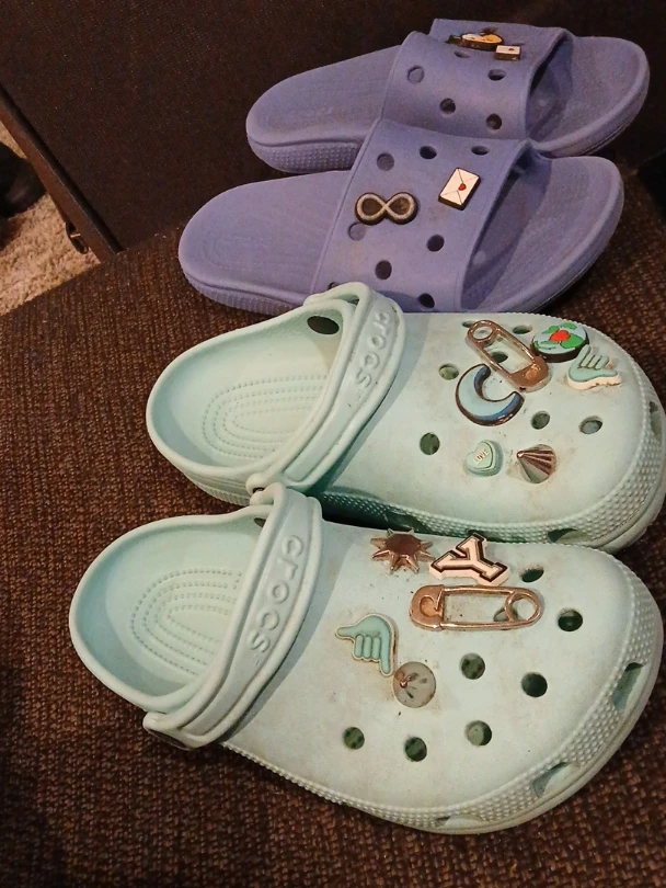 Crocs Clogs and Slides - Mint Green & Light Blue 7 - photo 3