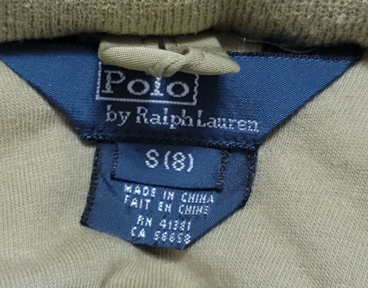 Polo Ralph Lauren Kids Khaki Zip-Up Hooded Jacket Size S (8) - photo 3