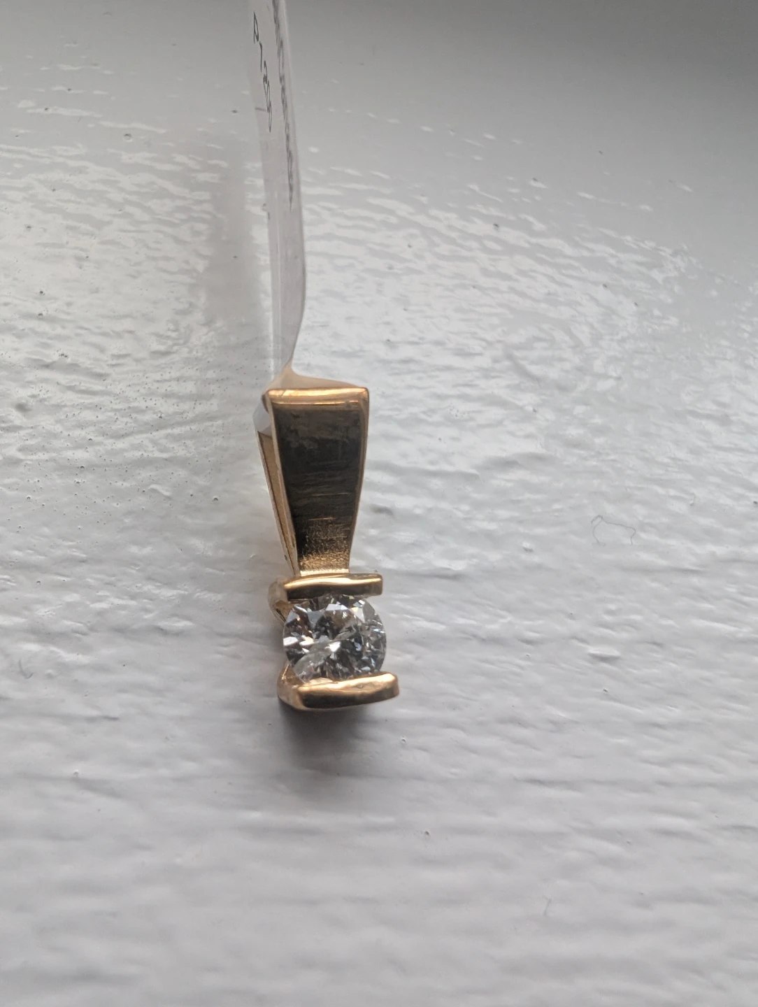 Brand New 14K Yellow Gold Diamond Pendant For Sale - photo 4