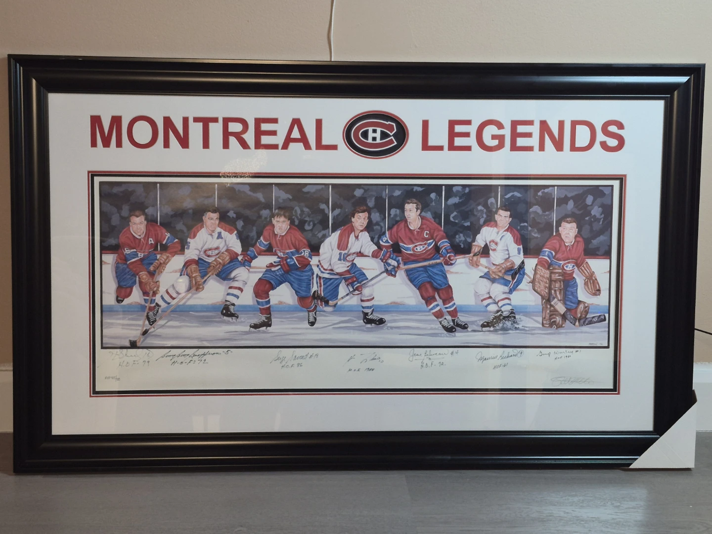 Montreal Canadiens "Montreal Legends" Framed Artwork