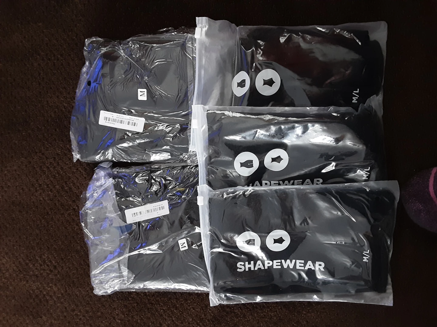 Shapewear Shorts - Black, Size M/L (3 Pack)