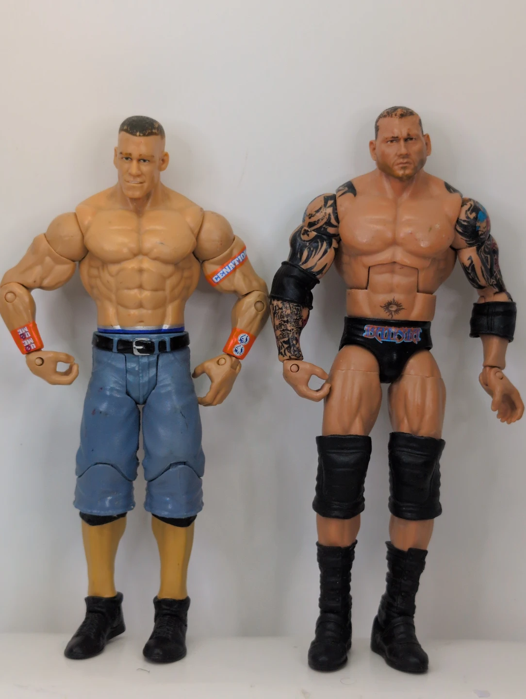 WWE Action Figure Lot John Cena & Batista Wrestling Figures