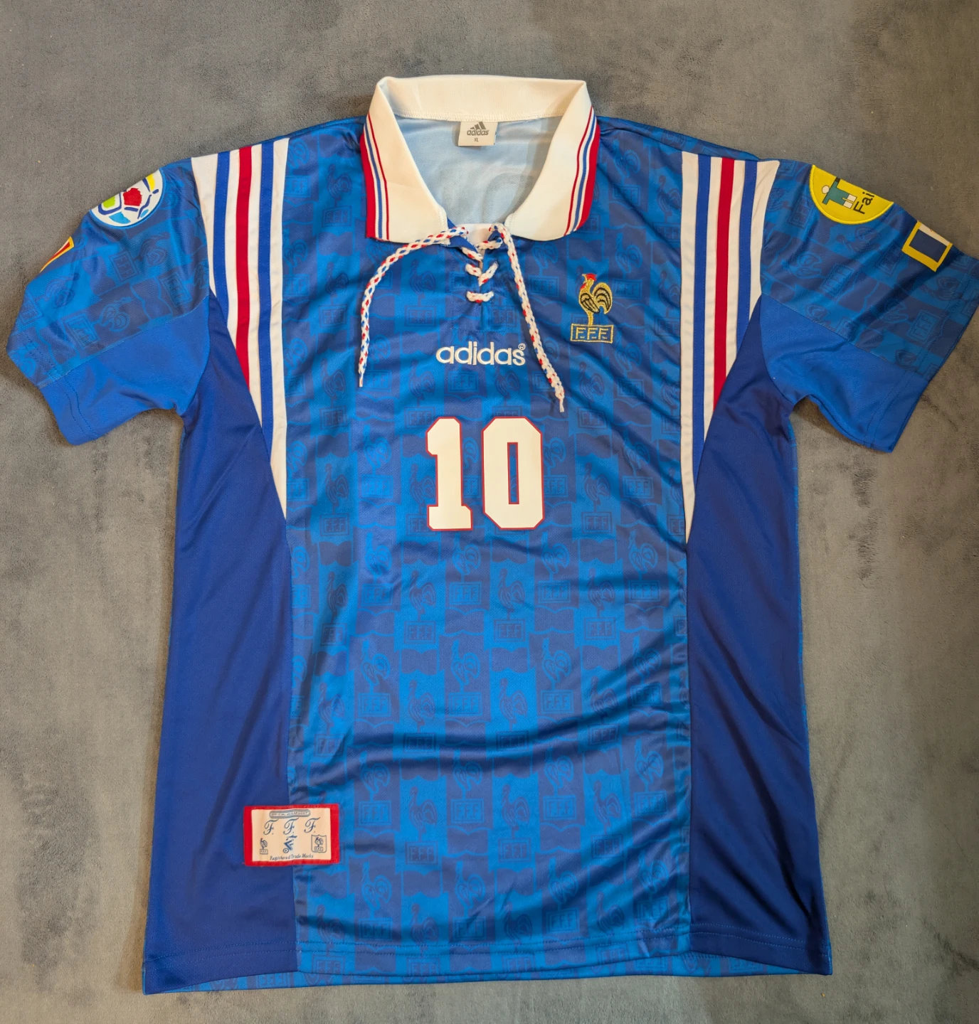 Adidas France Zidane 10 Soccer Jersey