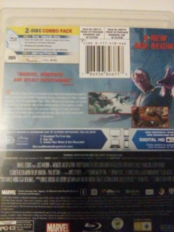Marvel Avengers: Age of Ultron Blu-ray - photo 2