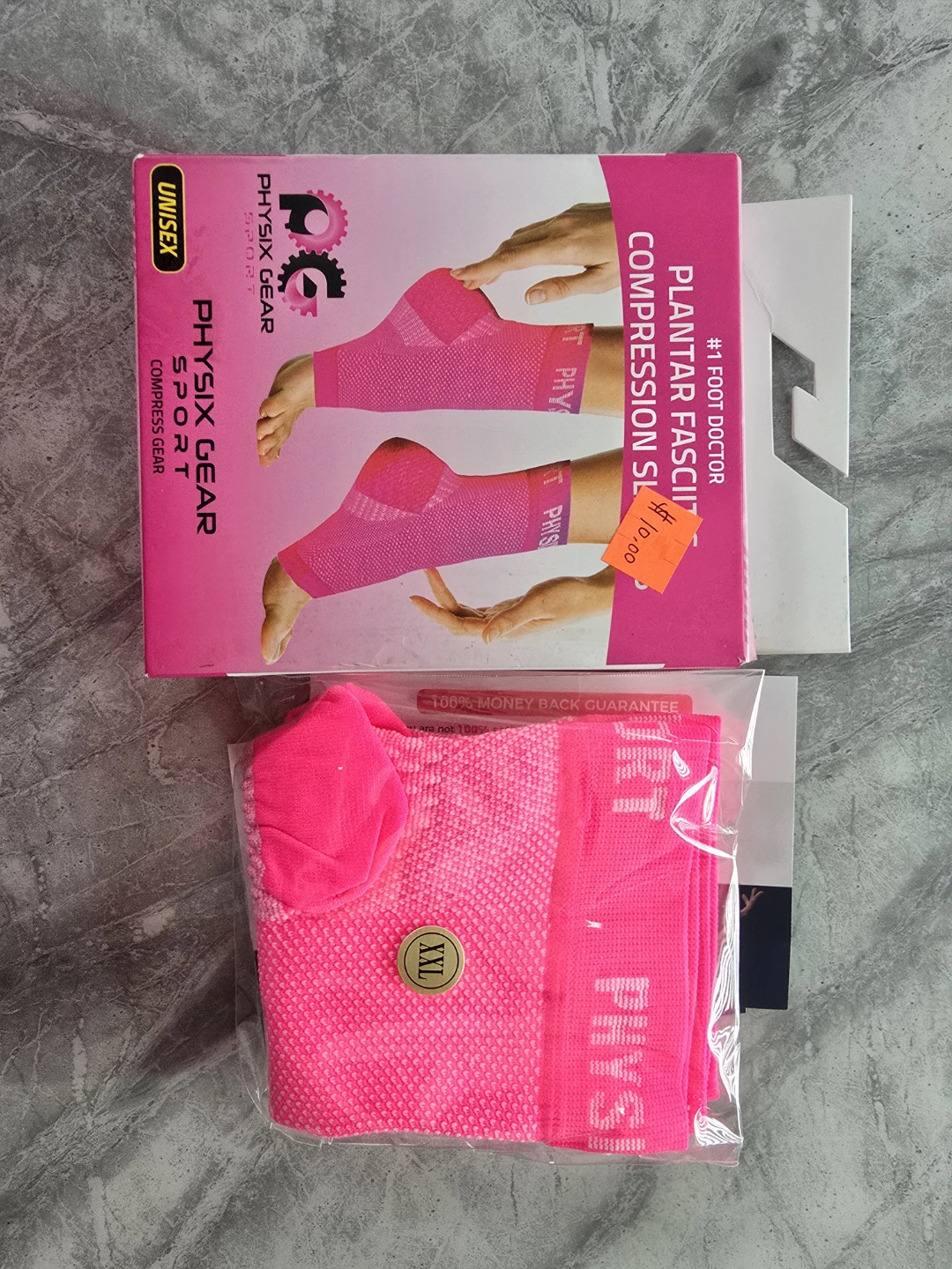 XXL-Physix Gear Plantar Fasciitis Compression Sleeves Socks Foot - photo 2