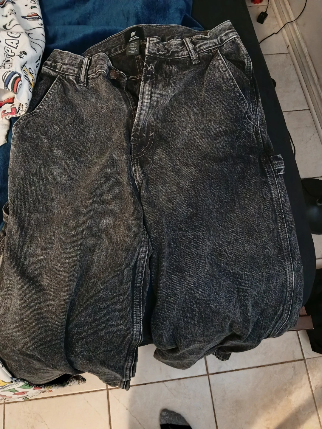 H&M Carpenter Jeans - Washed Black