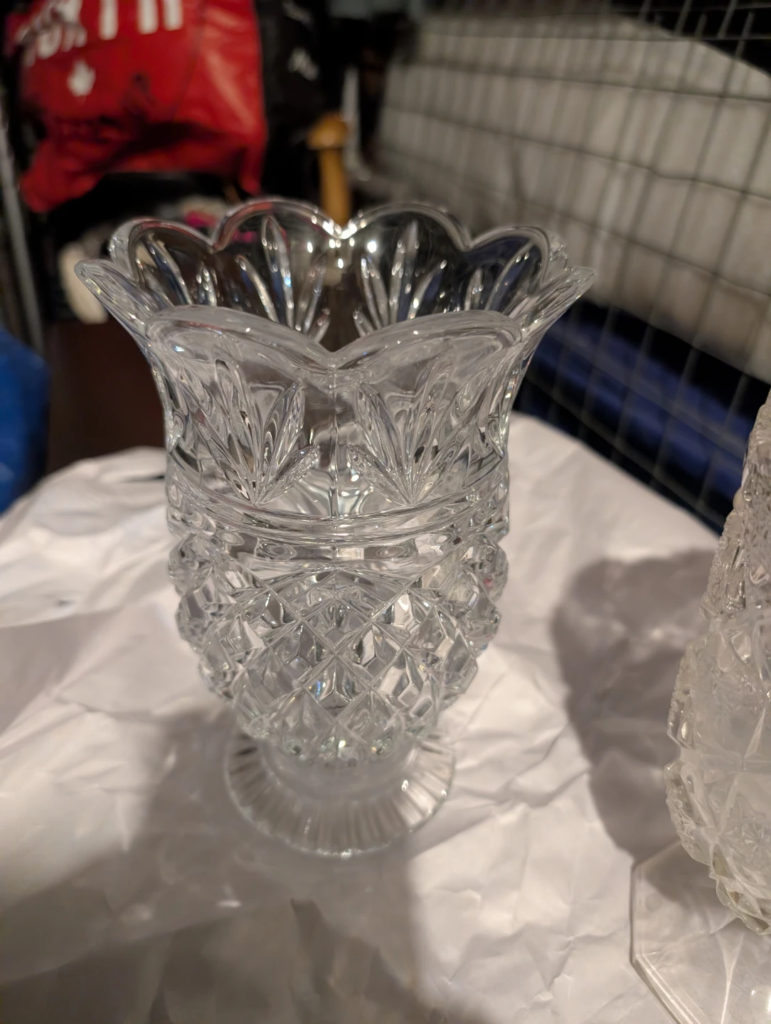 Clear Crystal Glass Vase - photo 3
