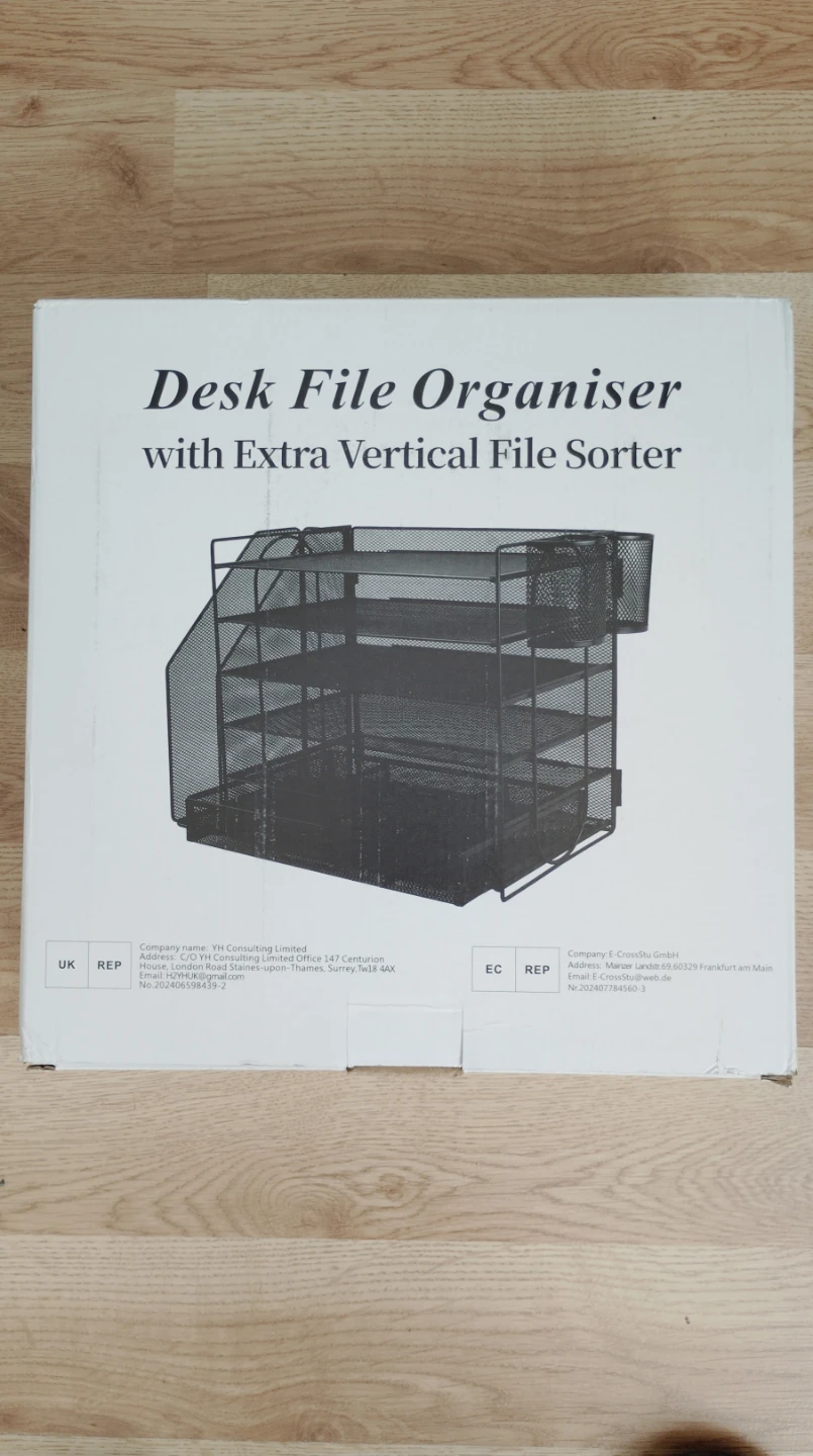 *NEVER USED* Desk File Organizer with Extra Vertical File Sorter