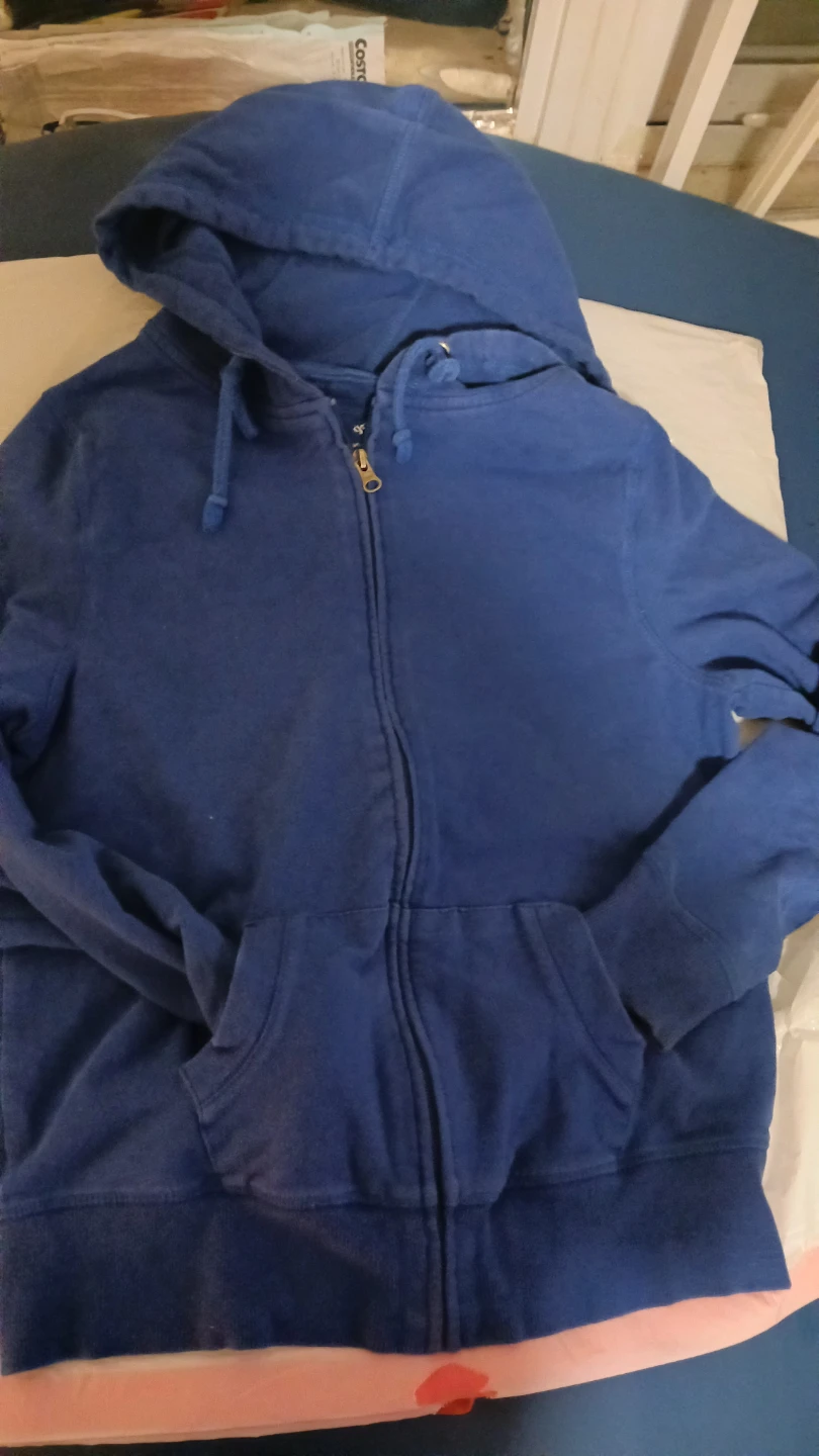 Forever 21 Blue Zip-Up Hoodie