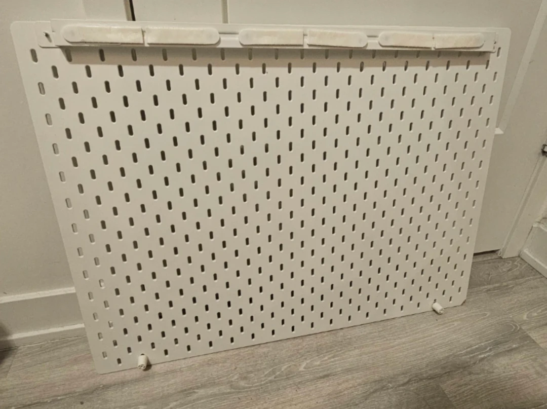 White Pegboard Organizer Set with Bins and Shelves - photo 3