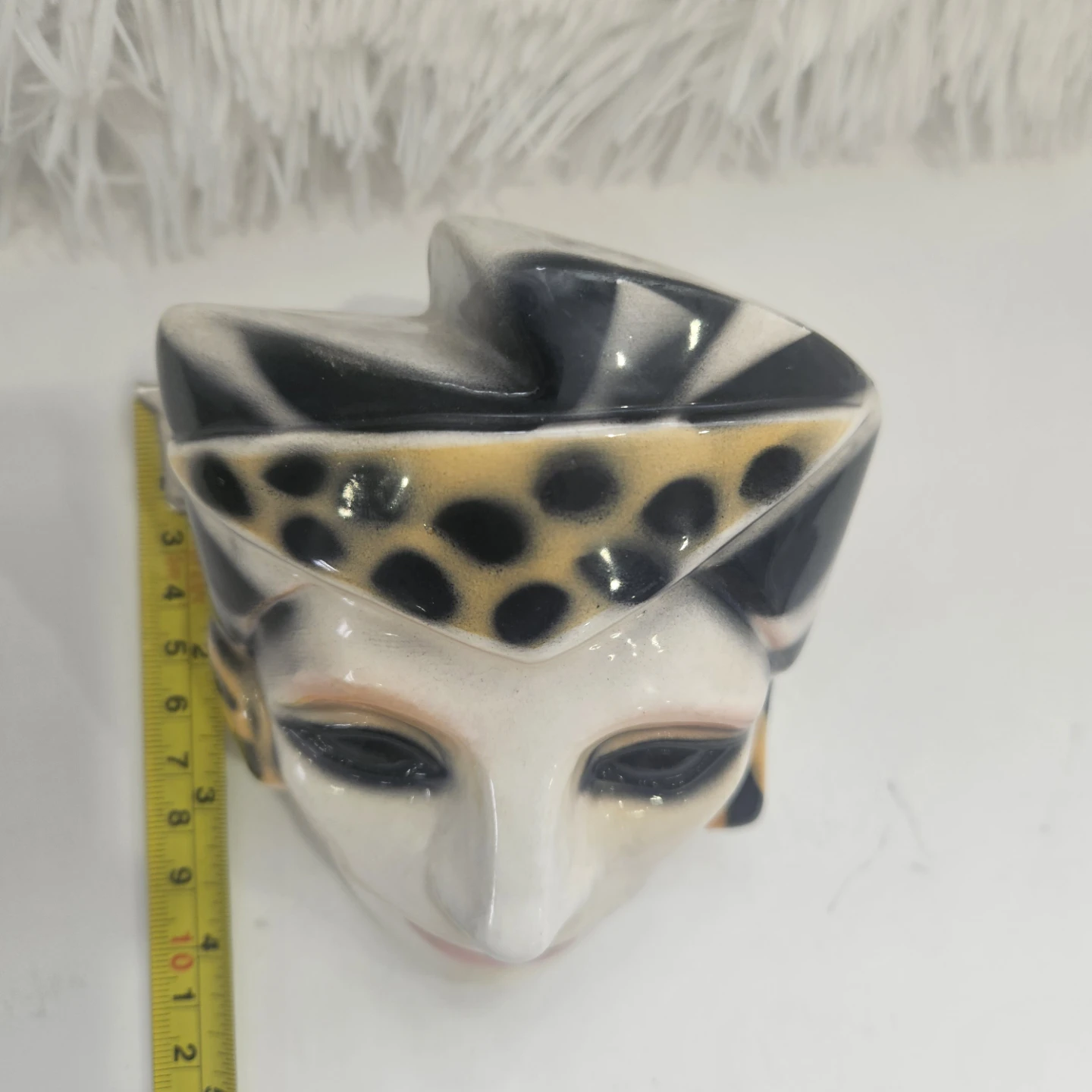 Vintage Ceramic Woman Face Piggy Bank - photo 5
