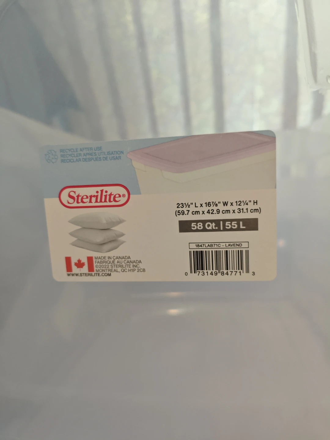 Sterilite Storage Bin with Lid