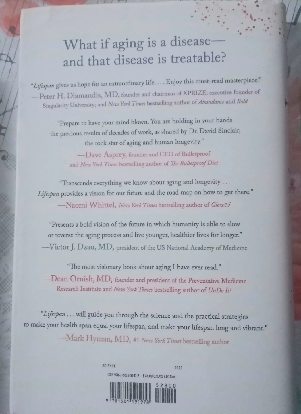Lifespan: Why We Age and Why We Don't Have To Book - photo 2