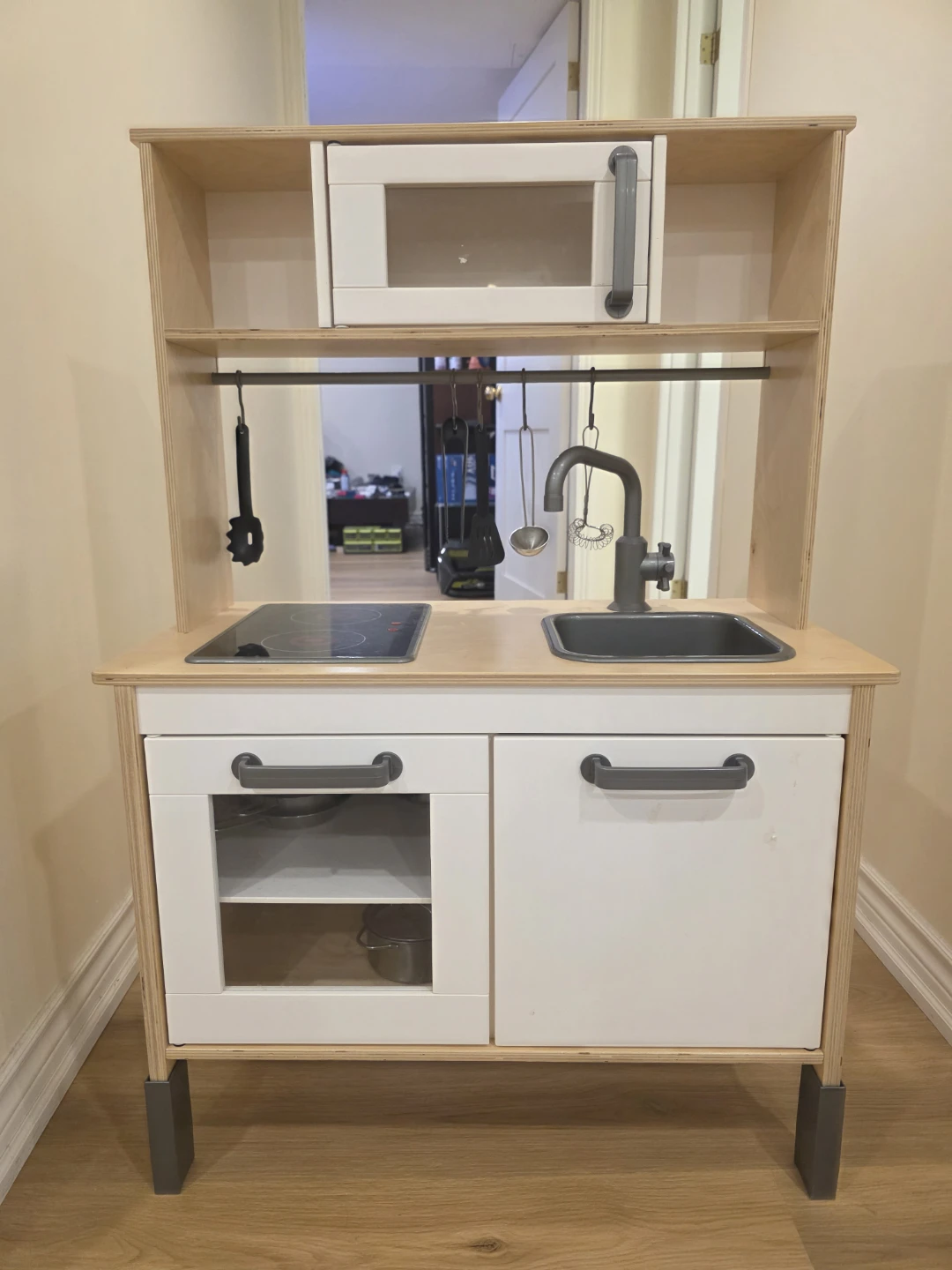 Wooden Play Kitchen with Accessories
