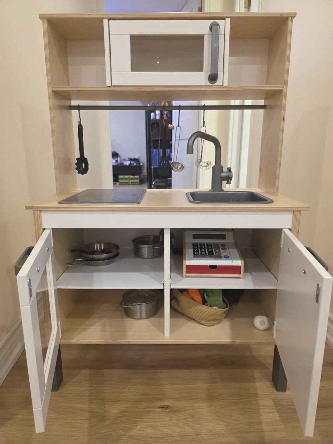 Wooden Play Kitchen with Accessories - photo 2