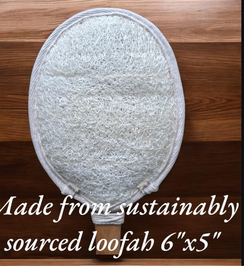 Loofah Back Scrubber with Teak Wood Handle🏆 - photo 2