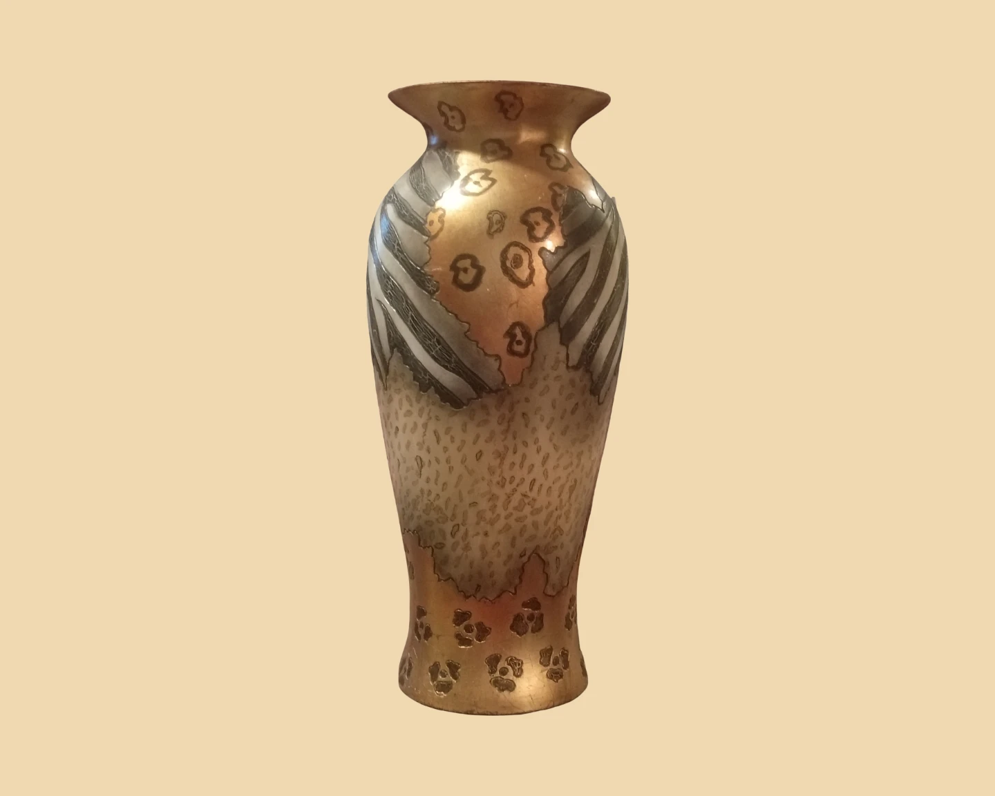 Decorative Vase with Animal Print Design - photo 2