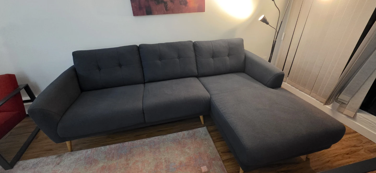 💥MOVING SALE💥Dark Blue-Grey Sectional Sofa🥕 - photo 3