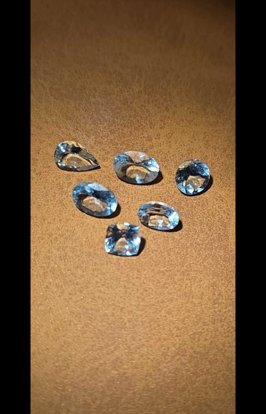 3.61 aquamarine lot of 6 untreated natural - photo 3