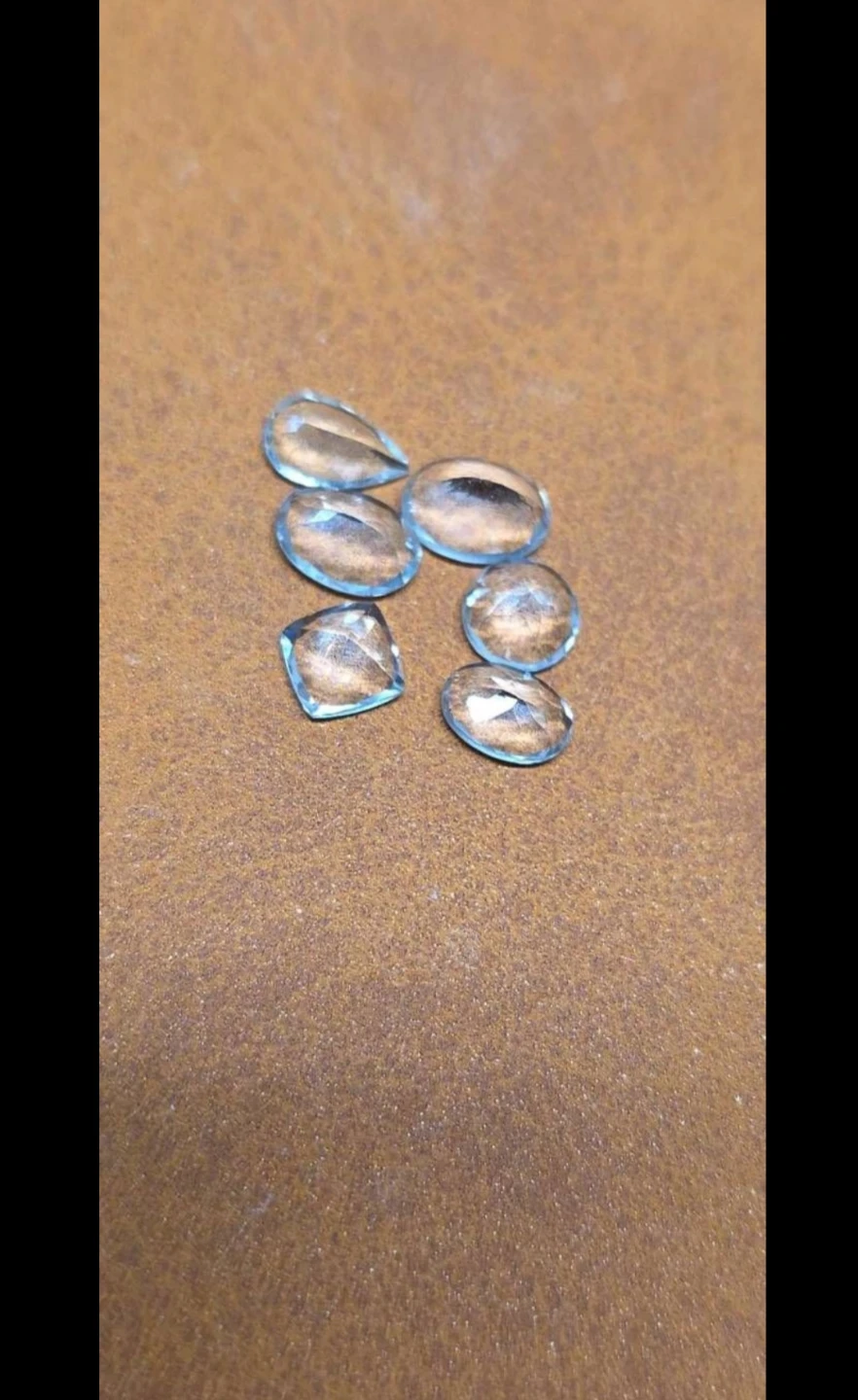 3.61 aquamarine lot of 6 untreated natural - photo 5