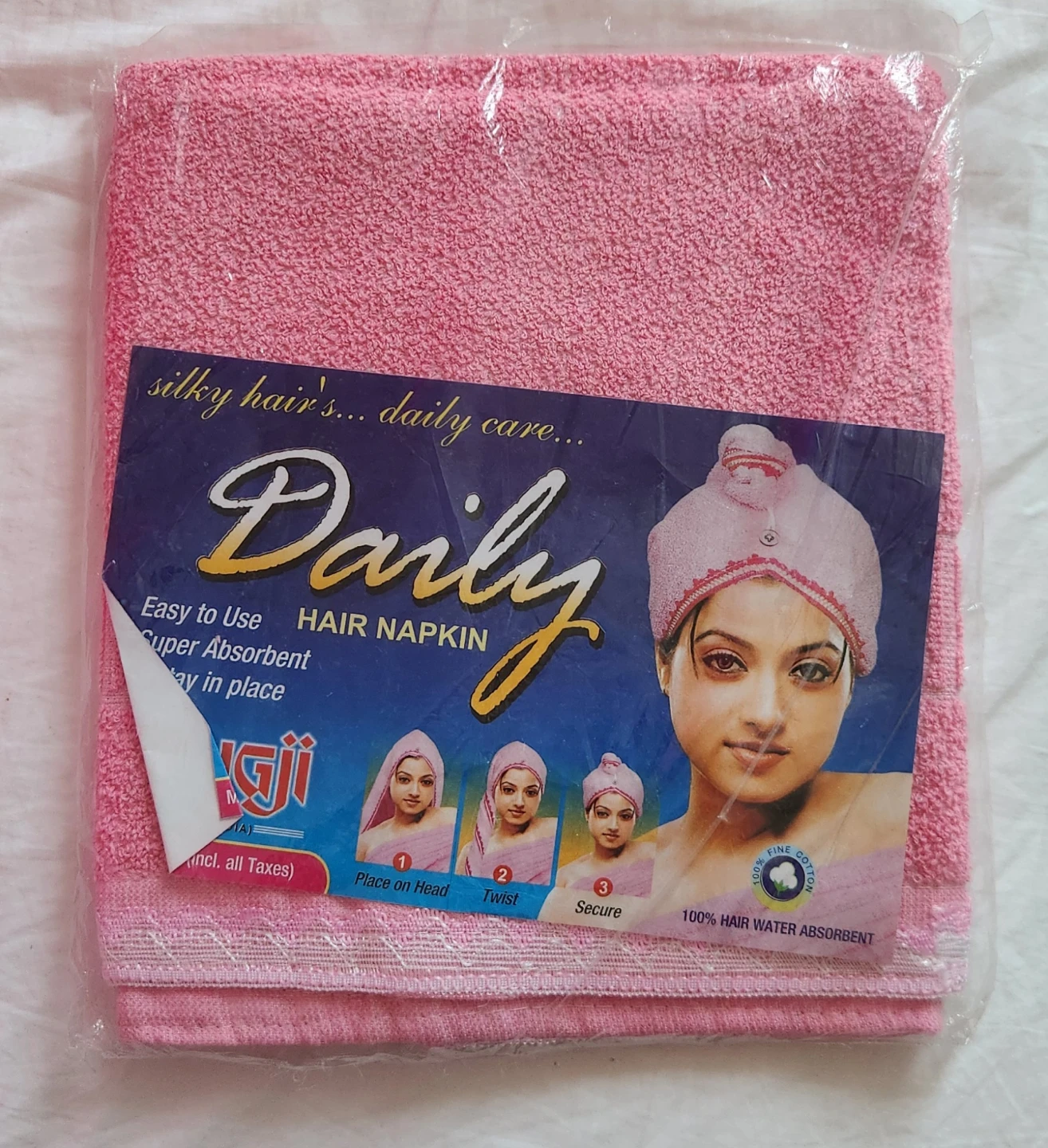 Daily Hair Napkin - Pink