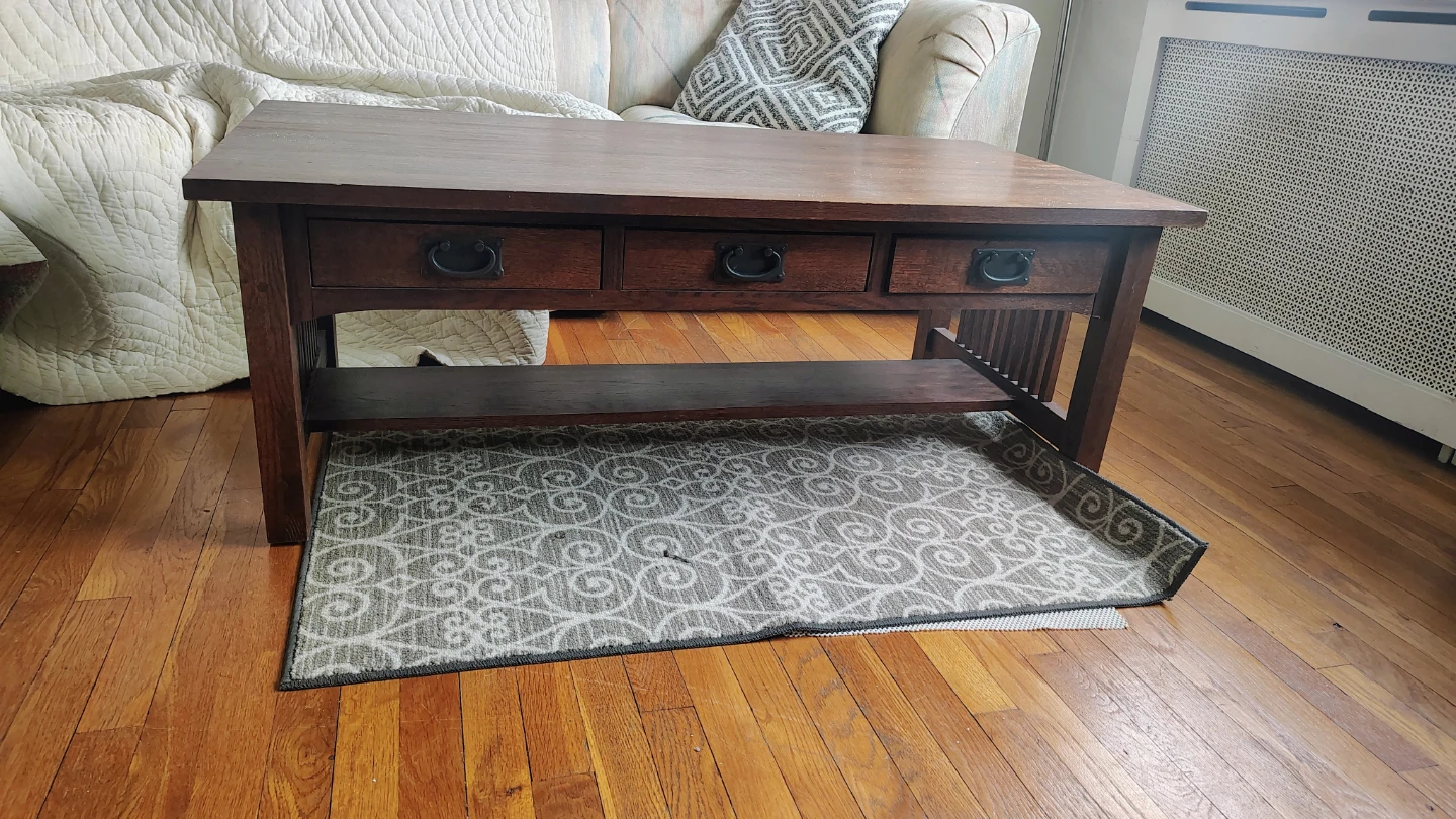 Wooden Coffee Table with Drawers