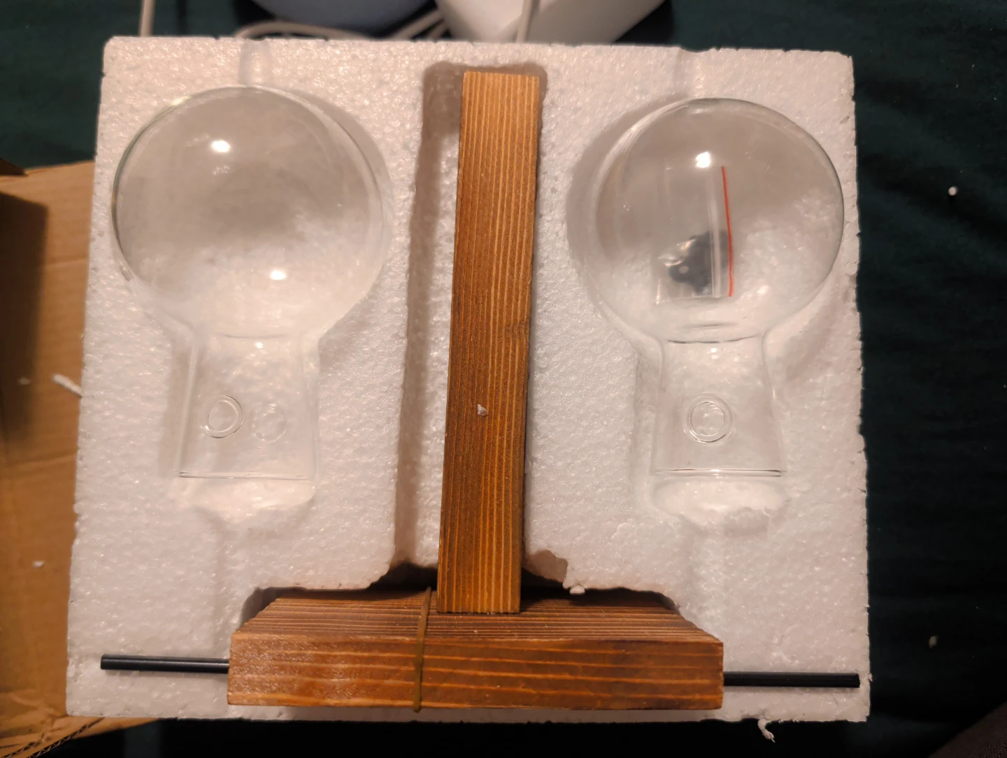 Glass Plant Propagation Station with Wooden Stand - photo 2