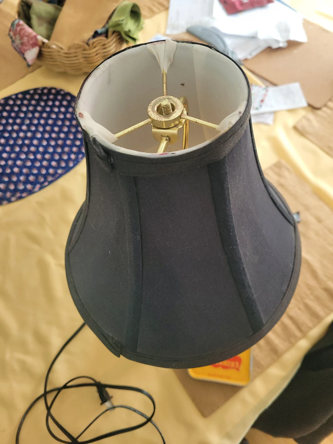 Elephant Stack Table Lamp with Dark Shade - photo 2
