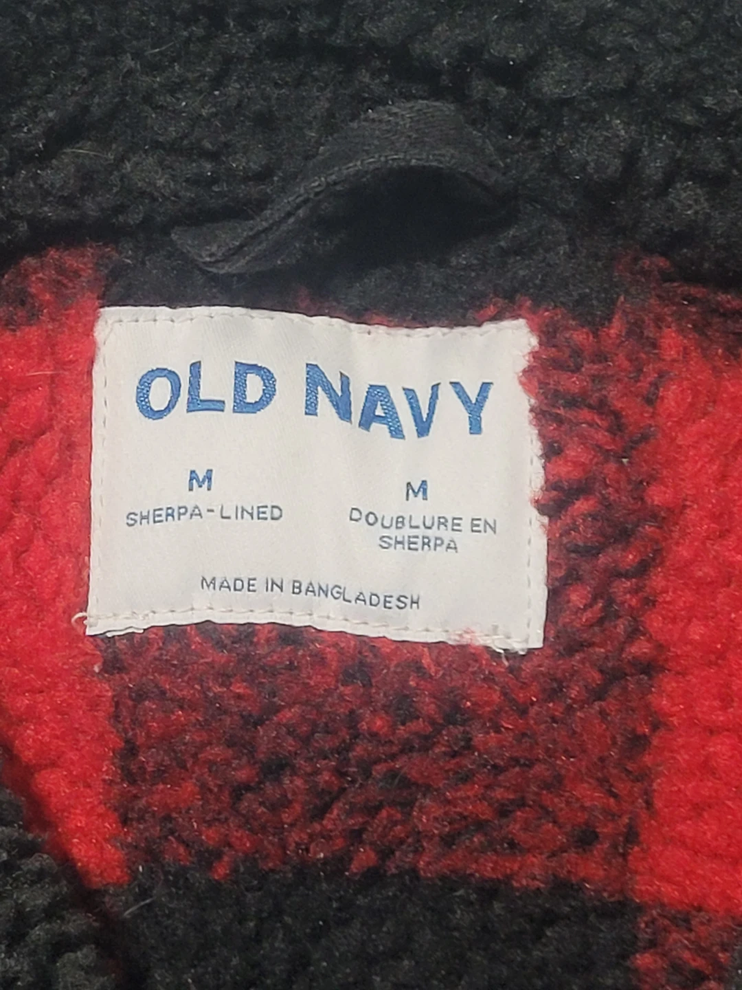 Old Navy Sherpa-Lined Denim Jacket - Medium - photo 2