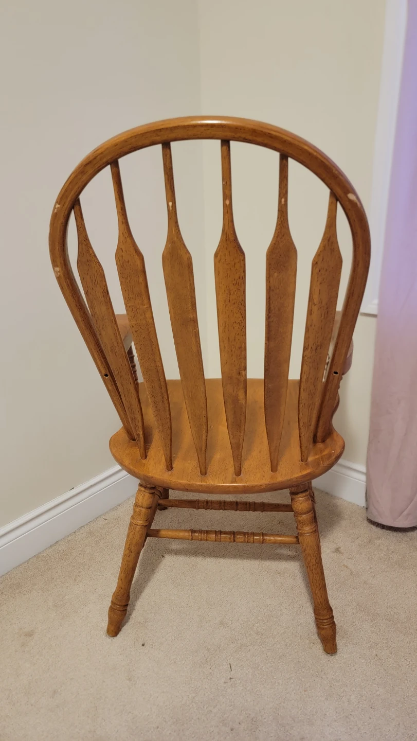Wooden Windsor Style Arm Chair - photo 5