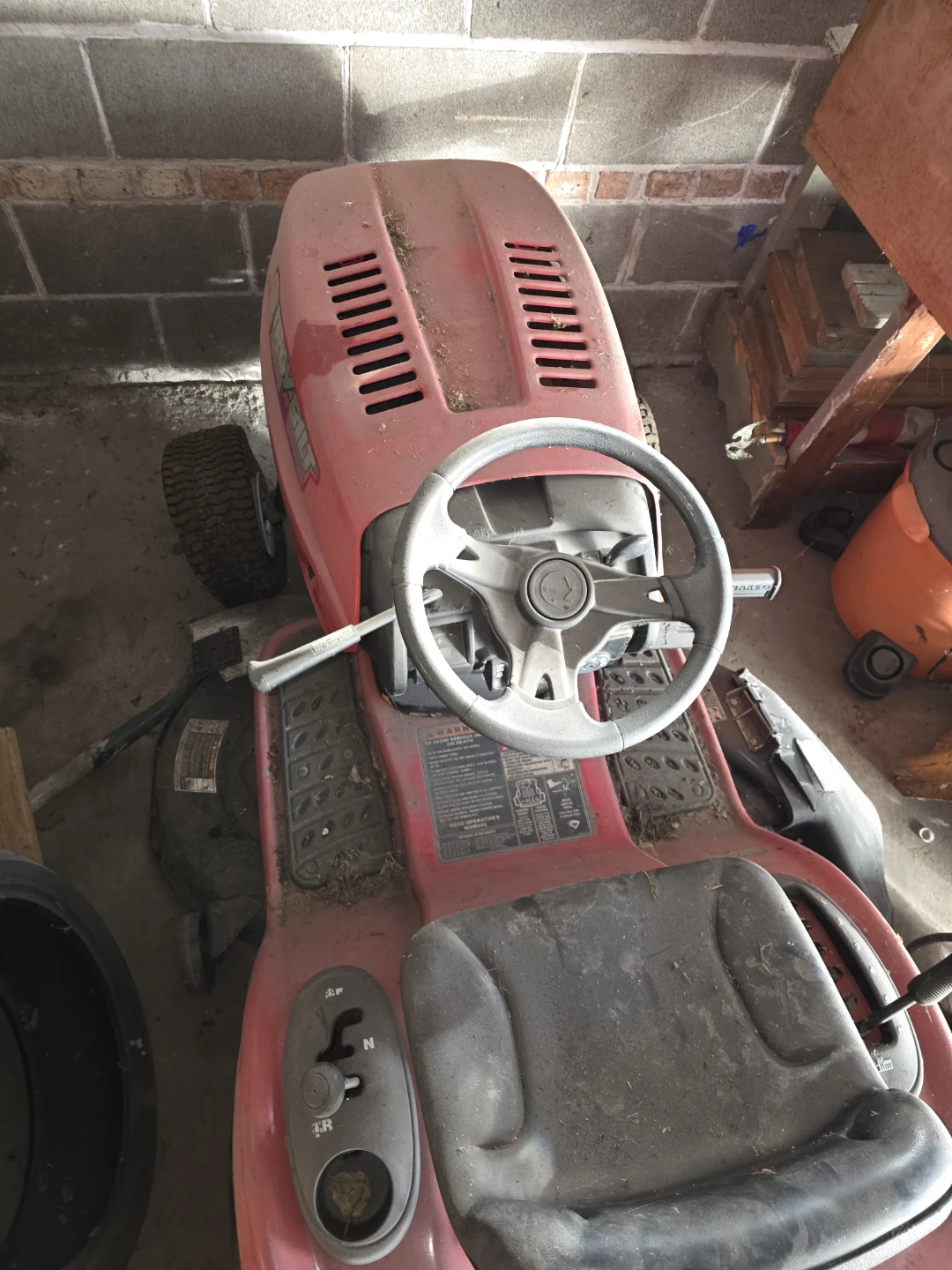 Troy-Bilt 42" Riding Mower - Twin-Blade Side Discharge Deck
