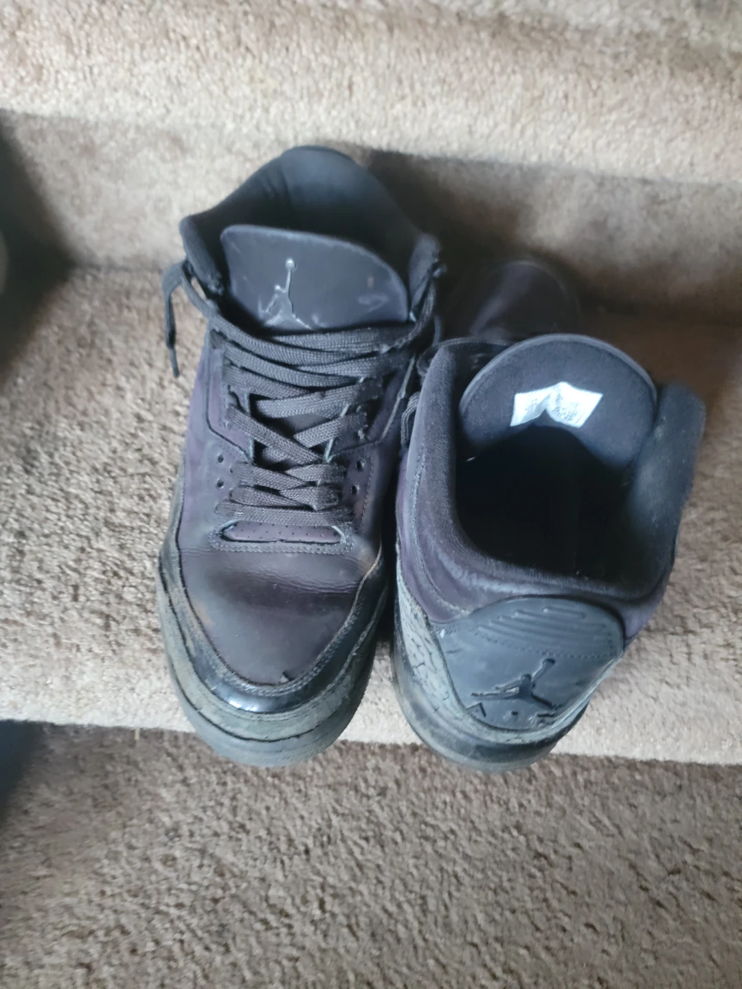 Air Jordan 3 Sneakers black cat - photo 3