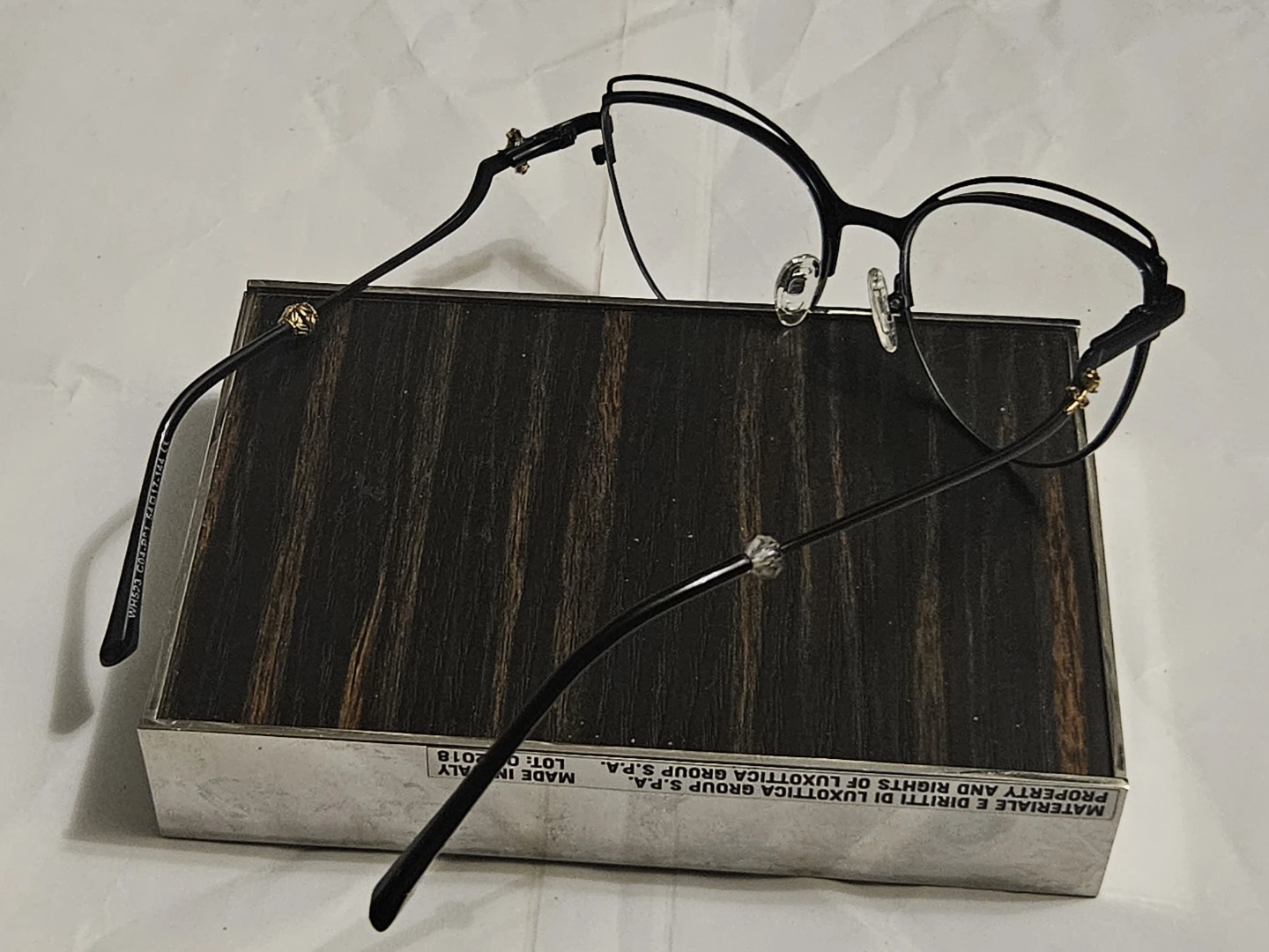 Cat-Eye Eyeglasses with Cross Embellishments - photo 5