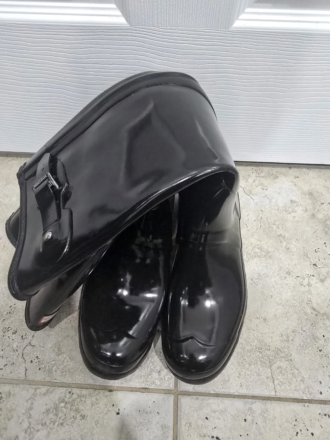 Hunter Women's Tall Gloss Rain Boots Black - photo 2