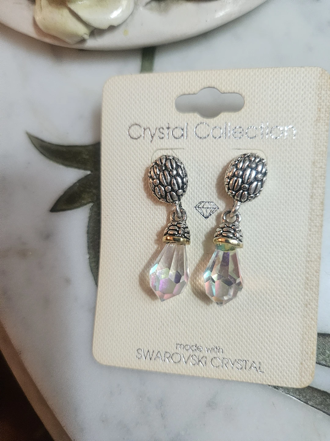 Crystal Collection Two Pairs Earrings with Swarovski Crystals - photo 2
