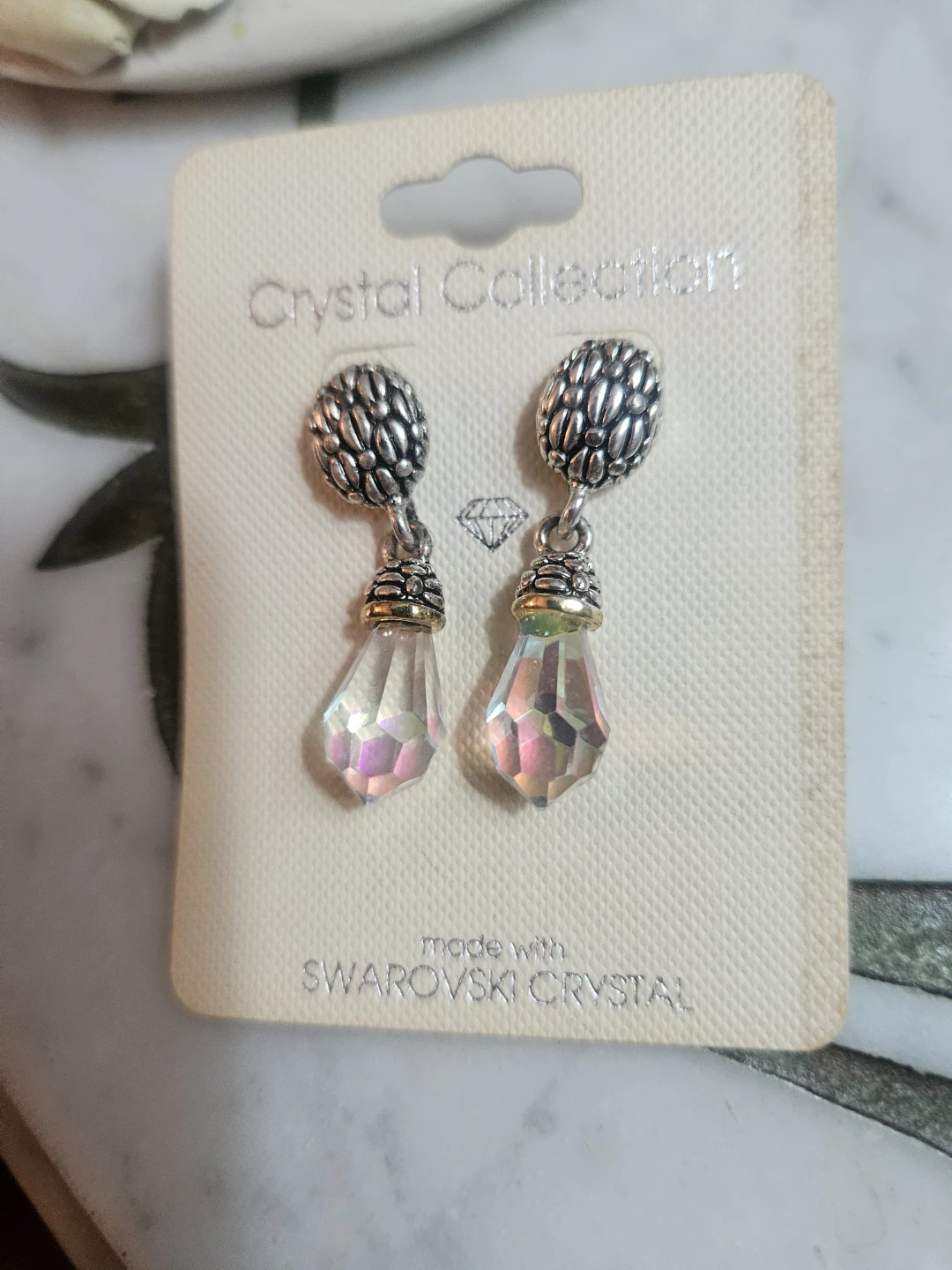 Crystal Collection Two Pairs Earrings with Swarovski Crystals - photo 3