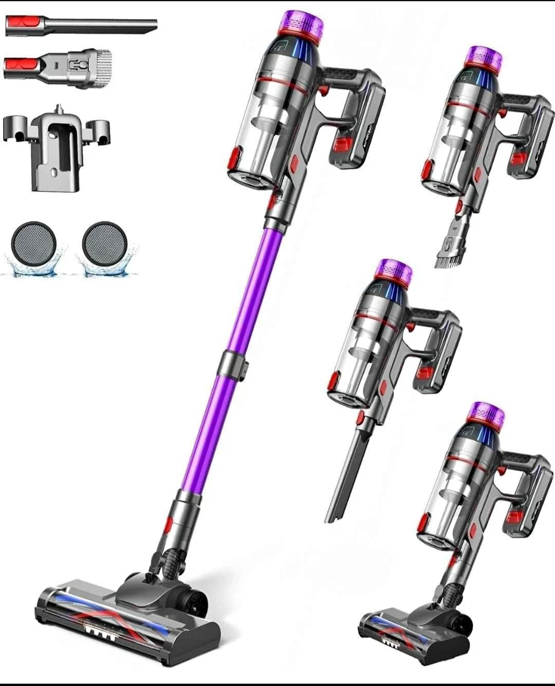 Cordless Stick Vacuum Cleaner with Attachments