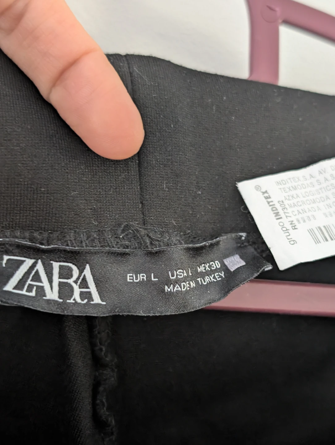 ZARA Black Sailor Button Skinny Pants Office Pants Cute Size L 🏆 - photo 2
