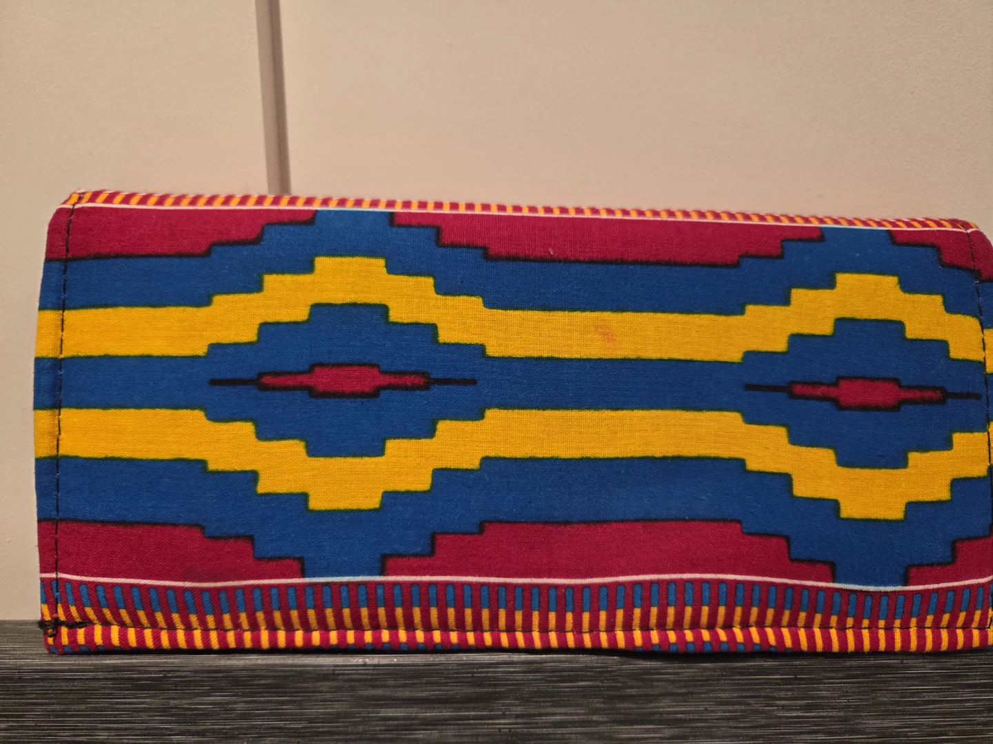 🥕 Colourful Kente Cloth Wallet