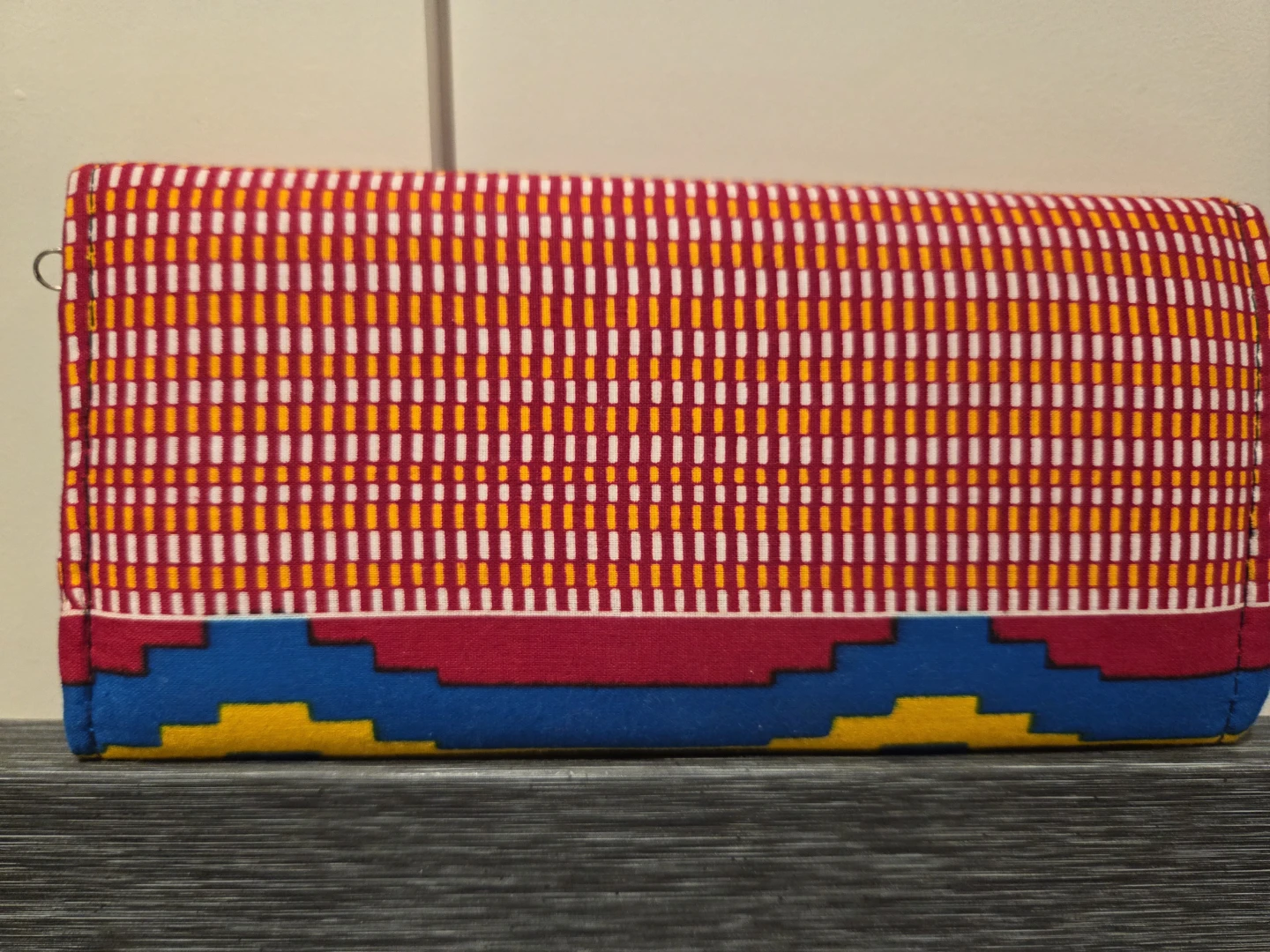 🥕 Colourful Kente Cloth Wallet - photo 2