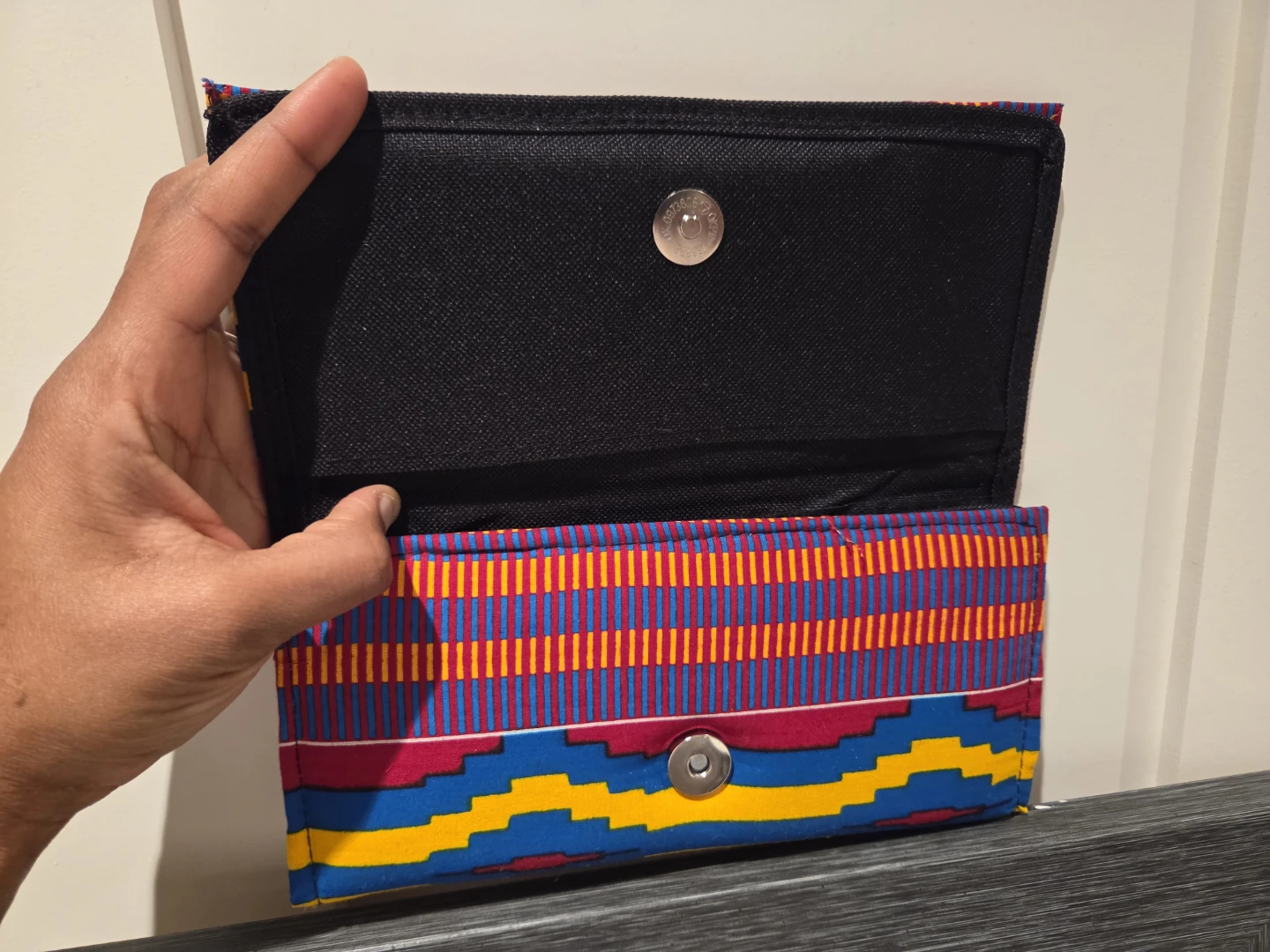 🥕 Colourful Kente Cloth Wallet - photo 3