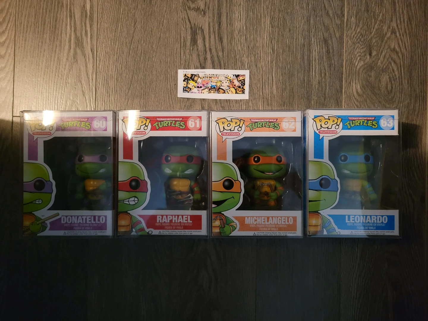 Funko Pop! Teenage Mutant Ninja Turtles Figures (Lot of 4)
