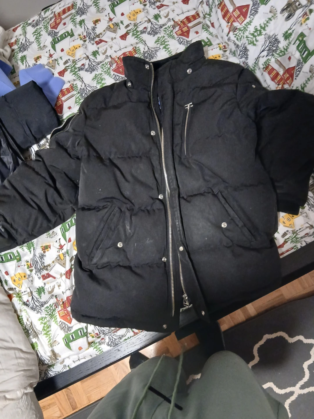 Black Moose Knuckles Puffer Jacket