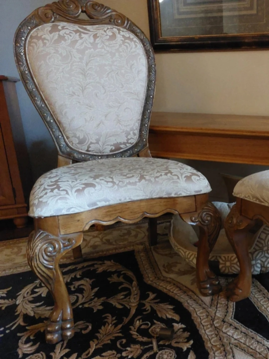 Ornate Wooden Dining Chair - photo 2