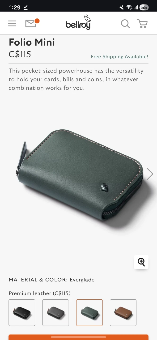 Bellroy Folio Mini Wallet - Everglade - photo 2