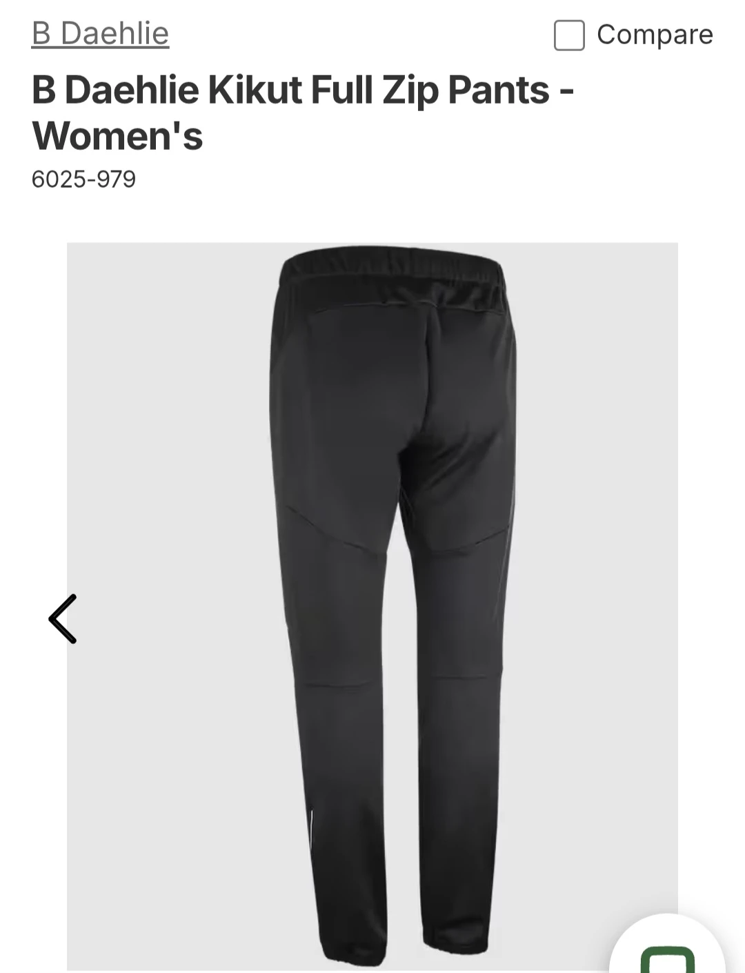 B Daehlie Kikut Full Zip Pants - Women's Size L - photo 2