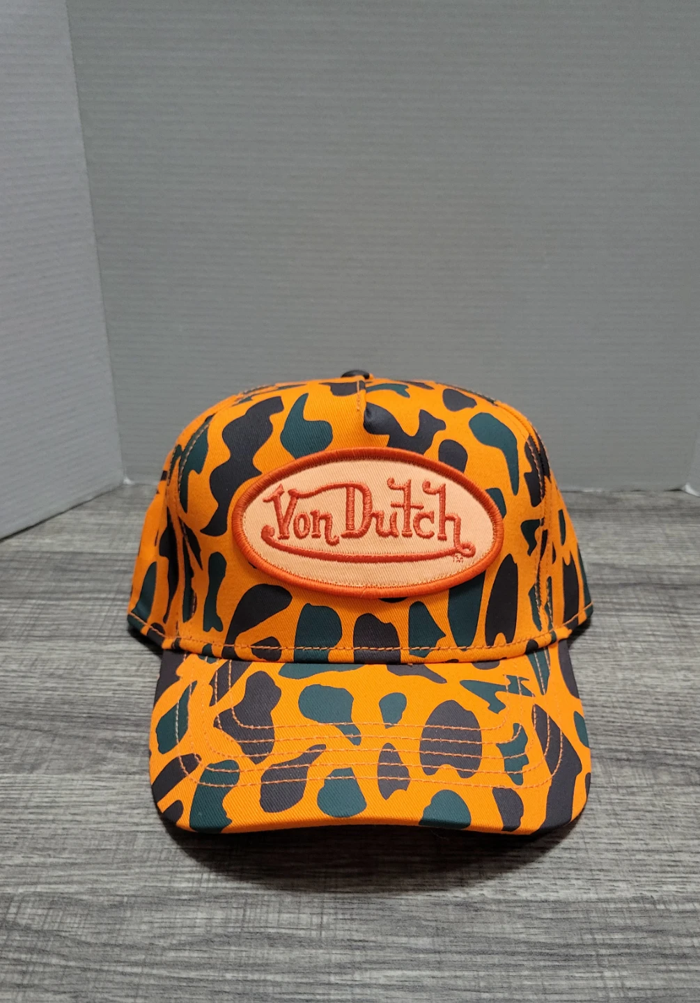 Von Dutch Camo Baseball Cap Orange
