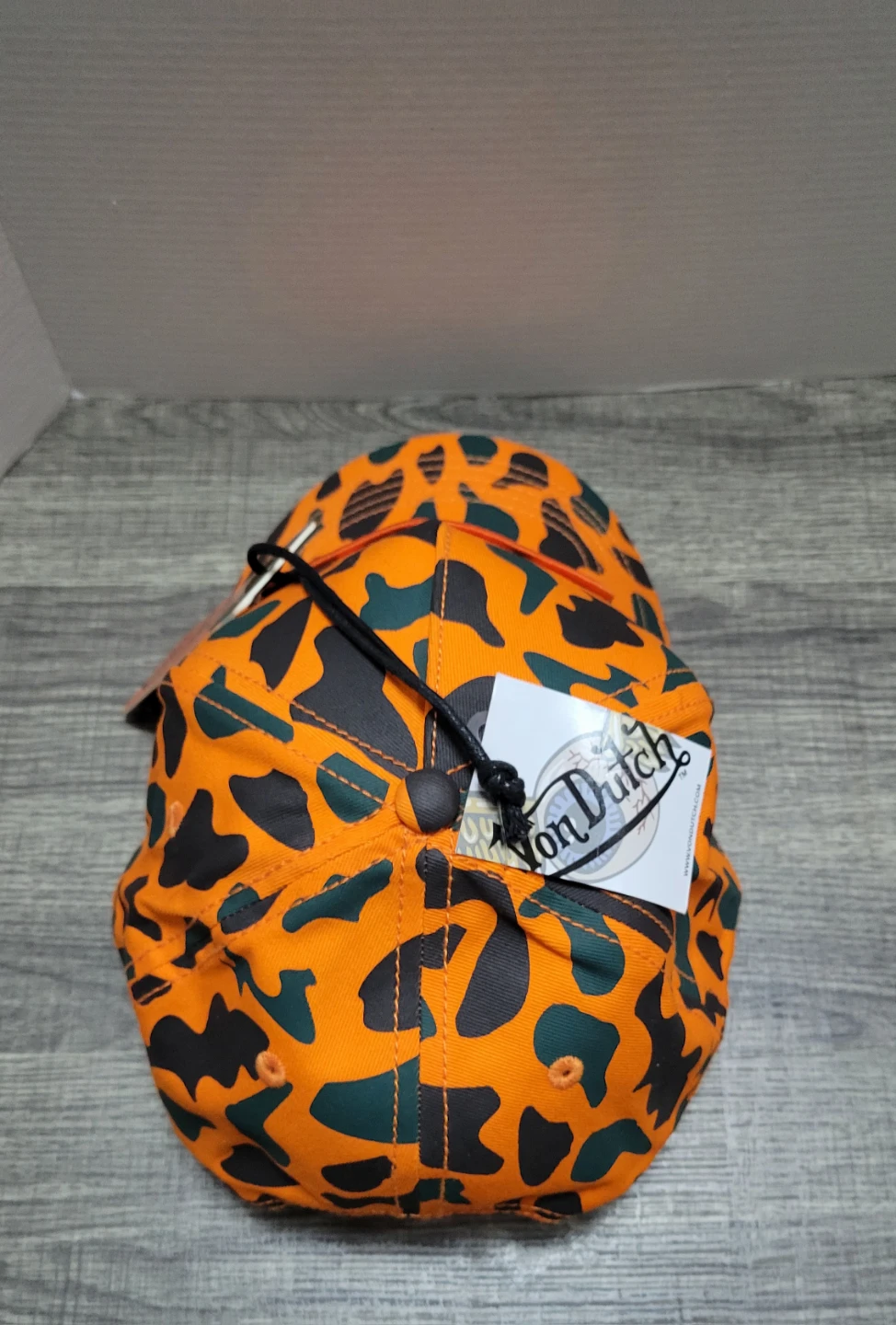 Von Dutch Camo Baseball Cap Orange - photo 5