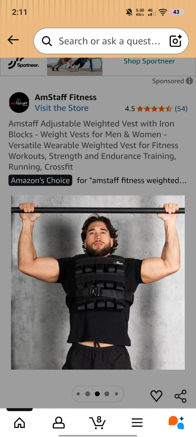 Amstaff 100LBS Adjustable Weighted Vest with Iron Blocks - photo 2